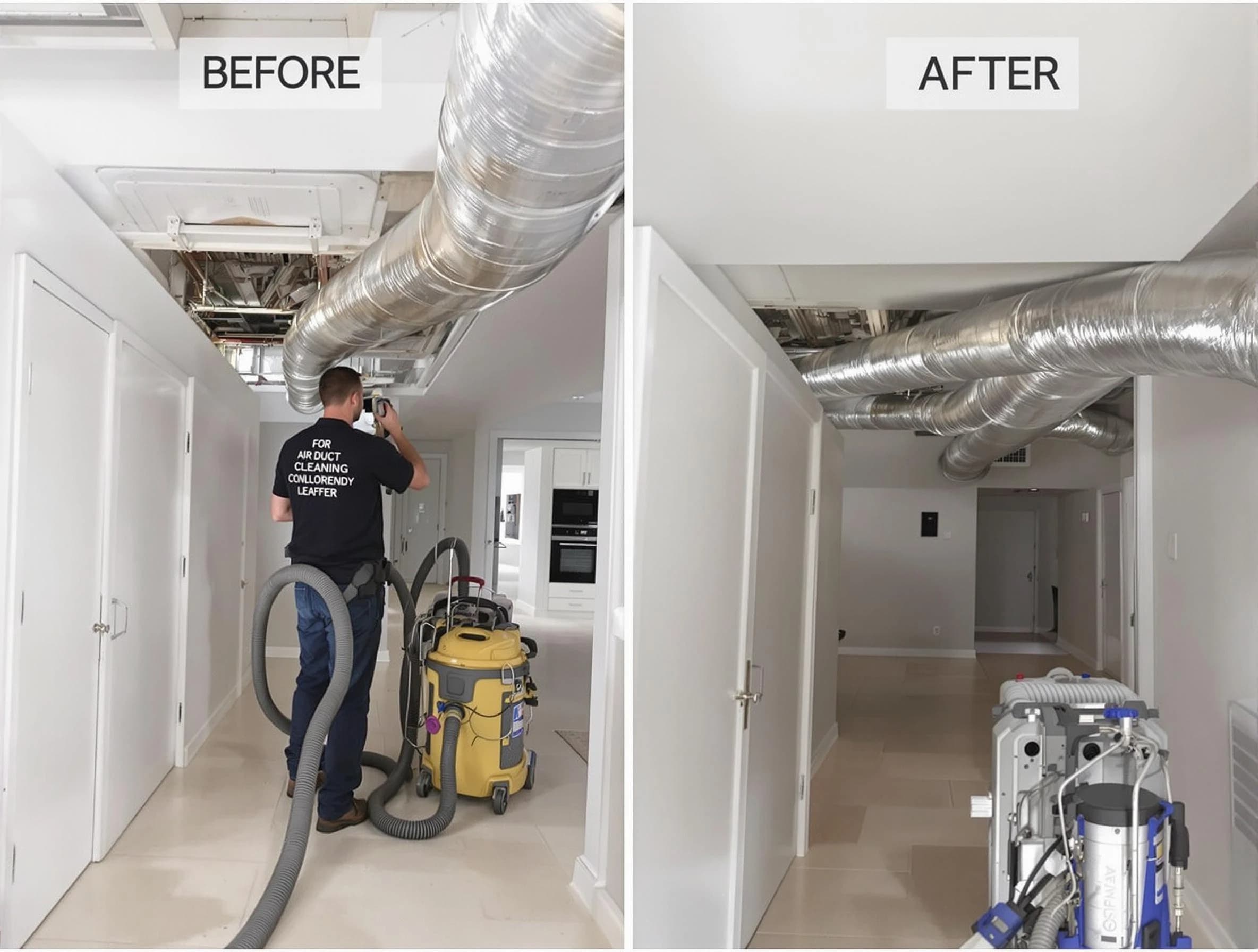 Heron Bay Air Duct Cleaning professional performing thorough air duct cleaning in Heron Bay