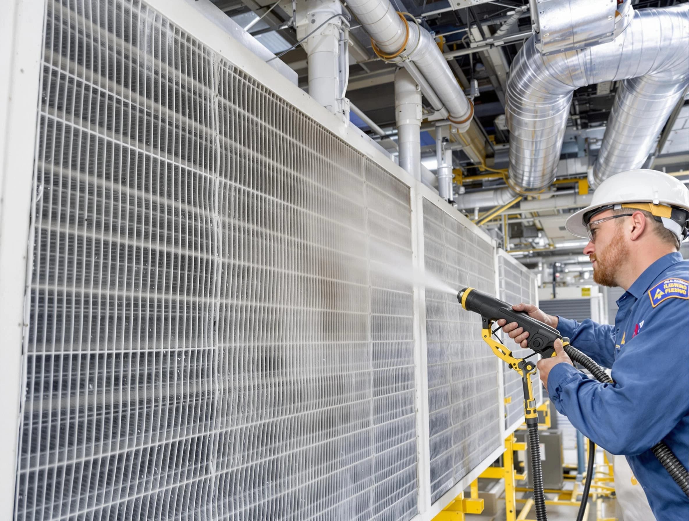 Professional commercial coil cleaning by Heron Bay Air Duct Cleaning in Heron Bay