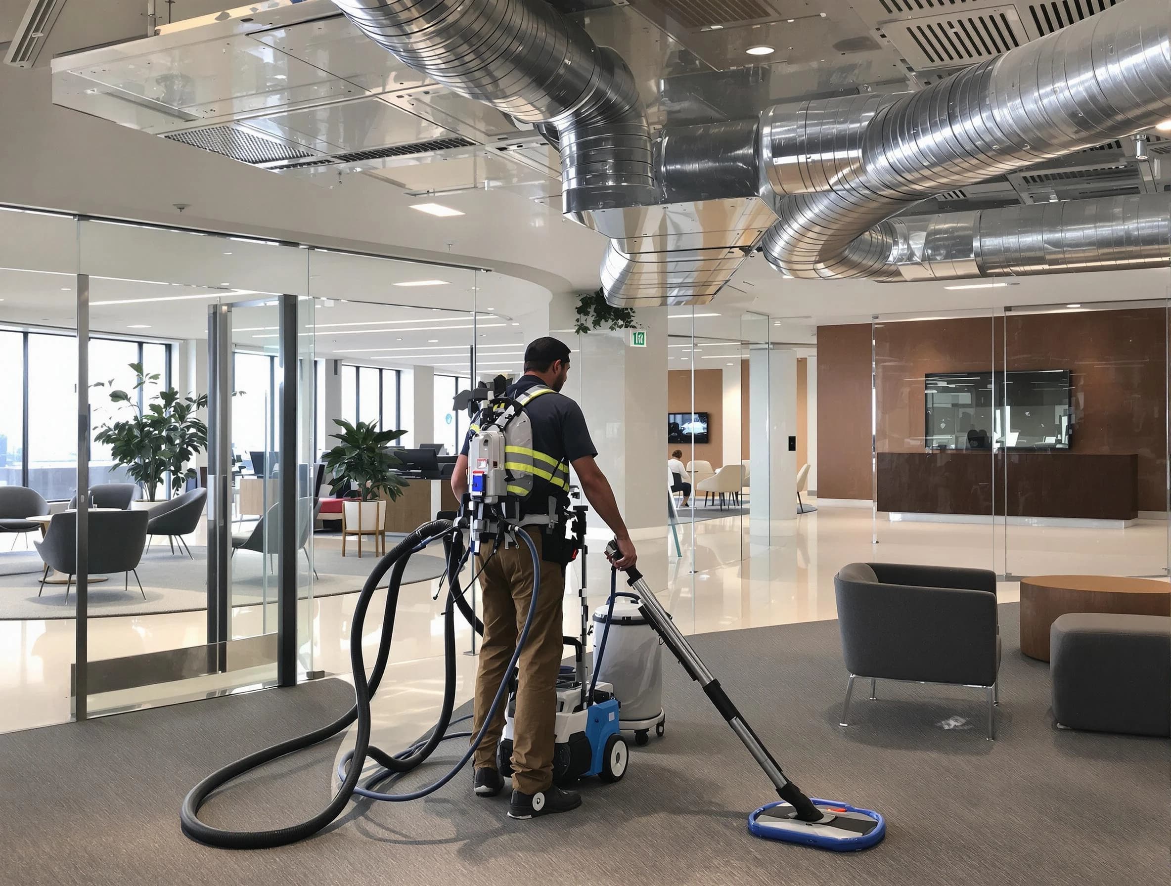 Commercial duct cleaning service by Heron Bay Air Duct Cleaning in Heron Bay