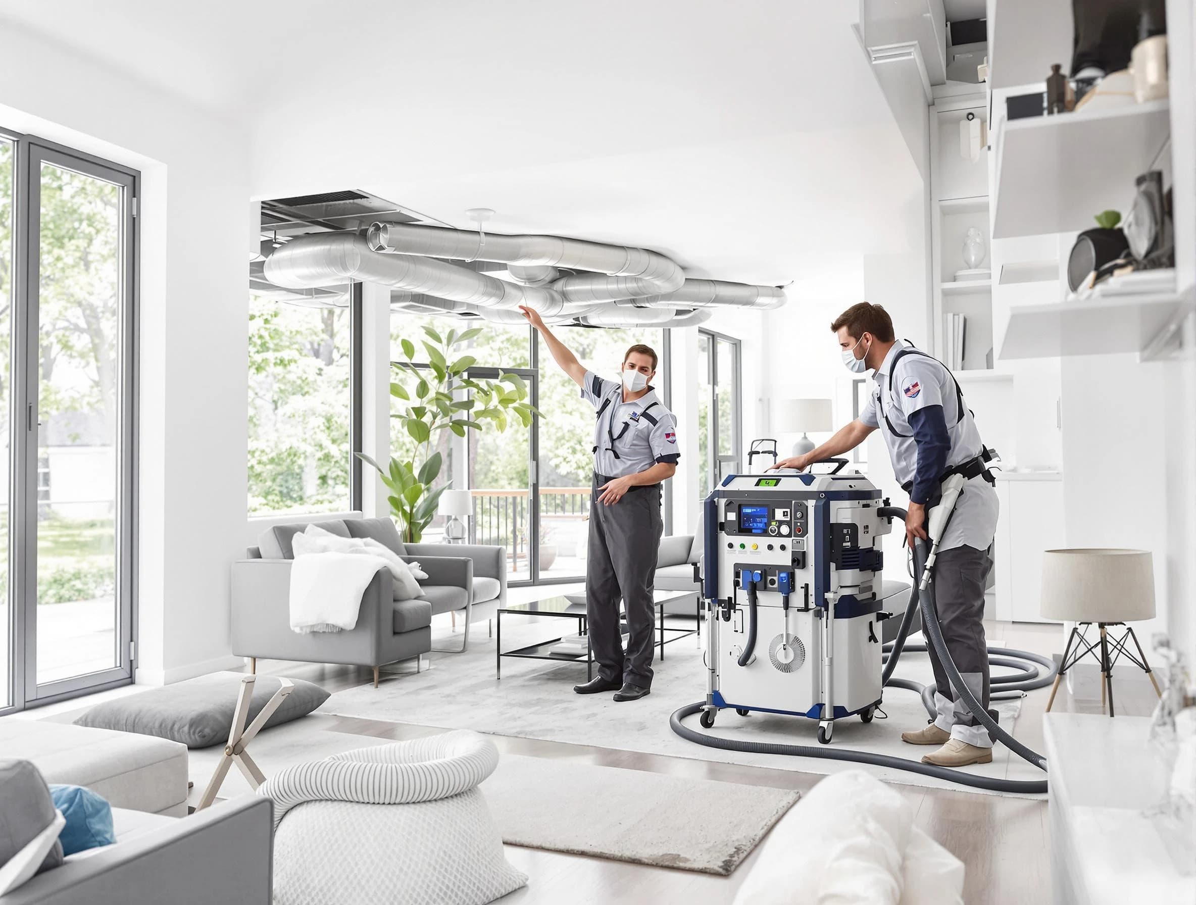 Heron Bay Air Duct Cleaning professional conducting pure air duct cleaning with state-of-the-art equipment in Heron Bay