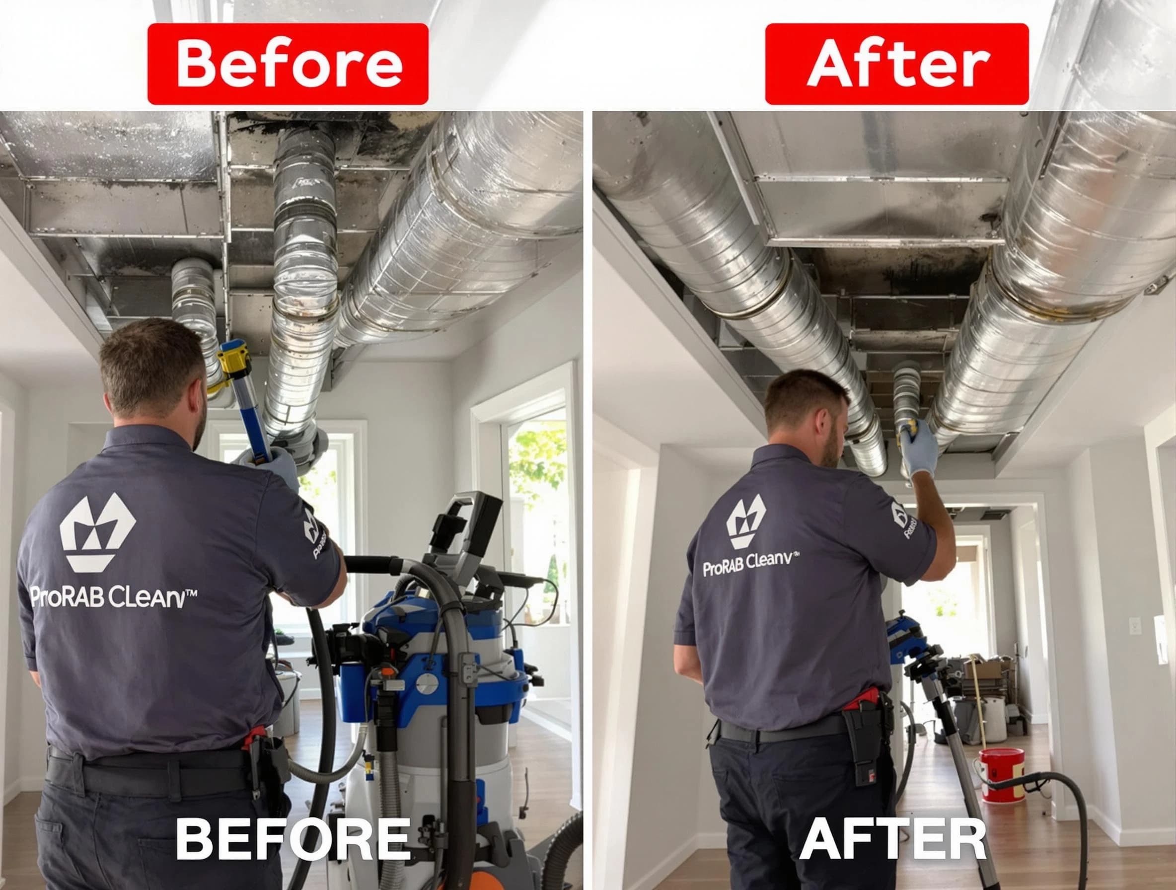 Heron Bay Air Duct Cleaning expert performing thorough residential duct cleaning in a Heron Bay home
